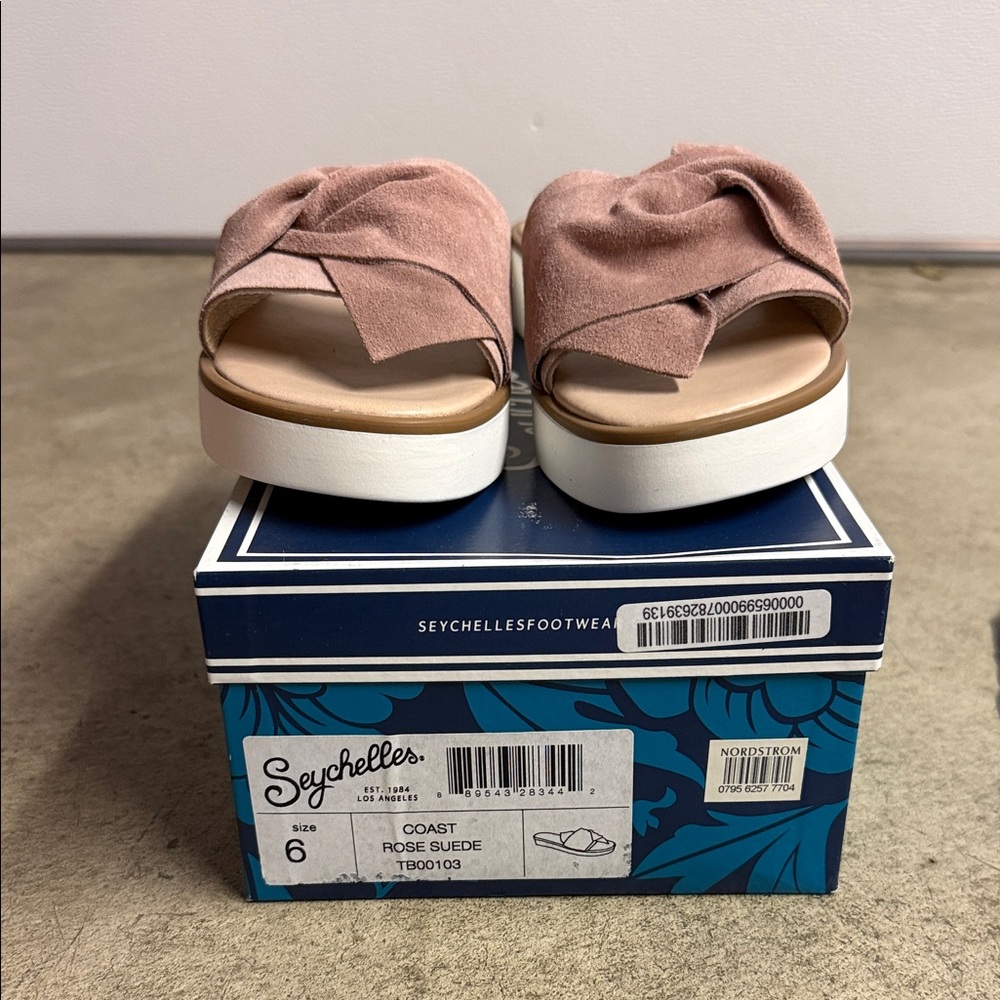 Brand new Seychelles Women's Rose Suede Slide Sandals